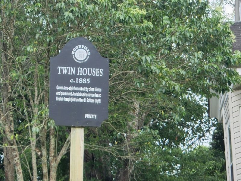 Twin Houses Marker. Click for full size. Twin Houses Marker image. Click for full size.