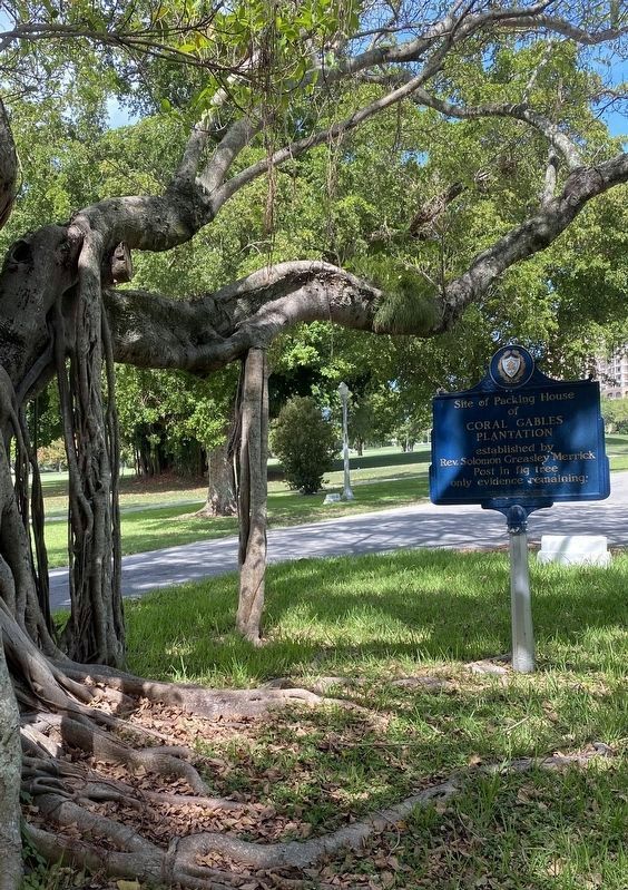 Site of Packing House of Coral Gables Plantation Marker image. Click for full size.