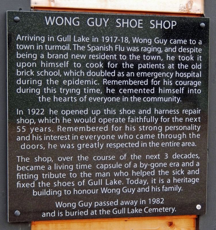 Wong Guy Shoe Shop Marker image. Click for full size.