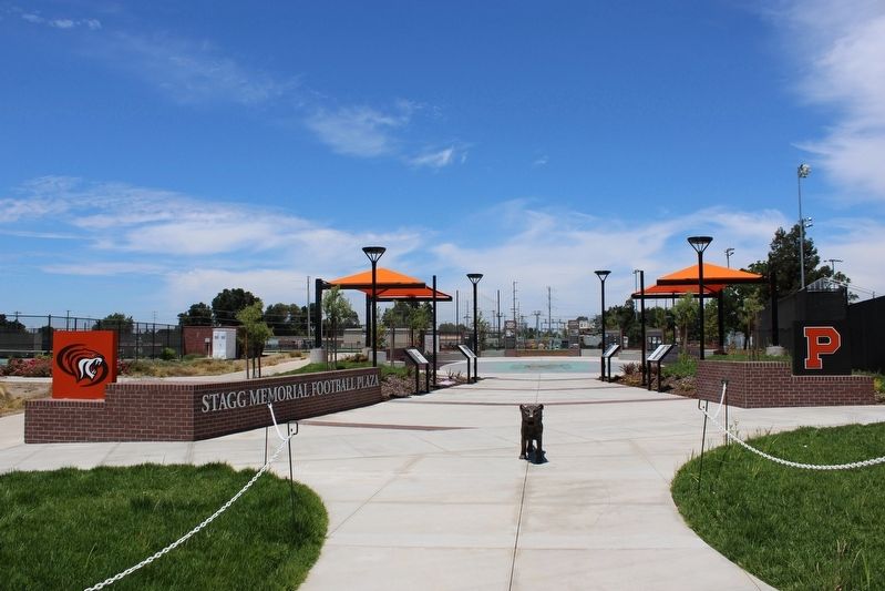 Stagg Memorial Football Plaza image. Click for full size.