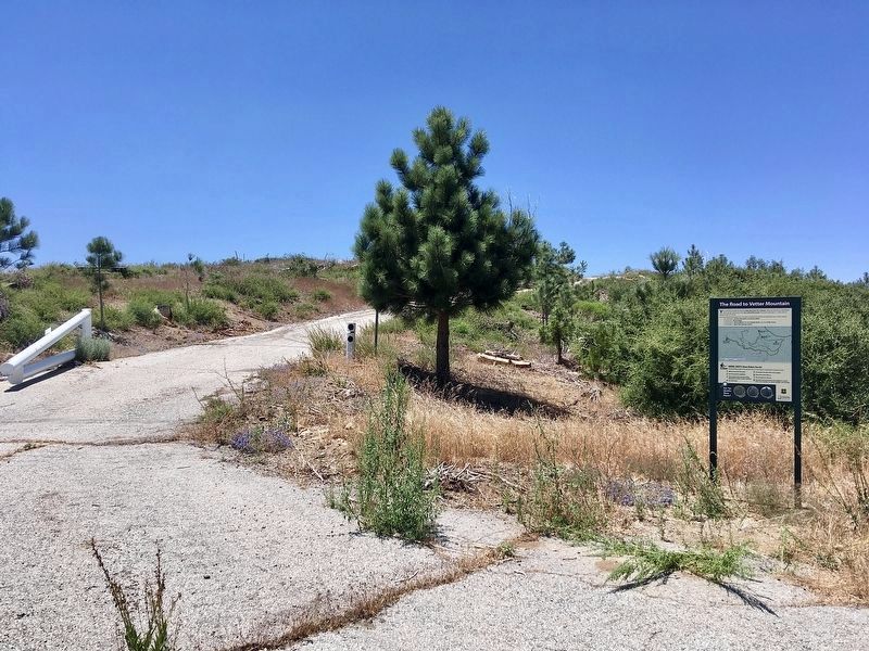 Road to Vetter Mountain Marker image. Click for full size.