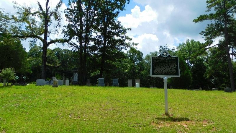 Holmesville Cemetery Marker. Click for full size. Holmesville Cemetery Marker image. Click for full size.