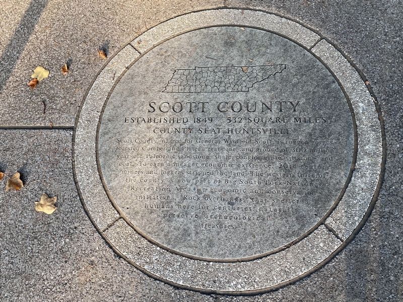 Scott County Marker. Click for full size. Scott County Marker image. Click for full size.
