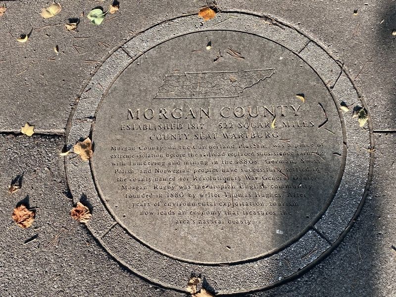 Morgan County Marker. Click for full size. Morgan County Marker image. Click for full size.