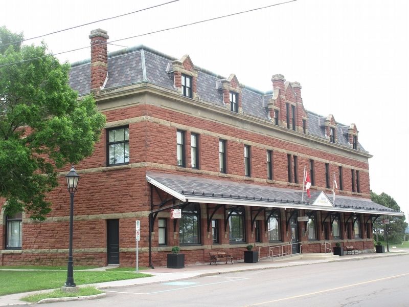 Charlottetown Railway Station Marker. Click for full size. Charlottetown Railway Station Marker image. Click for full size.
