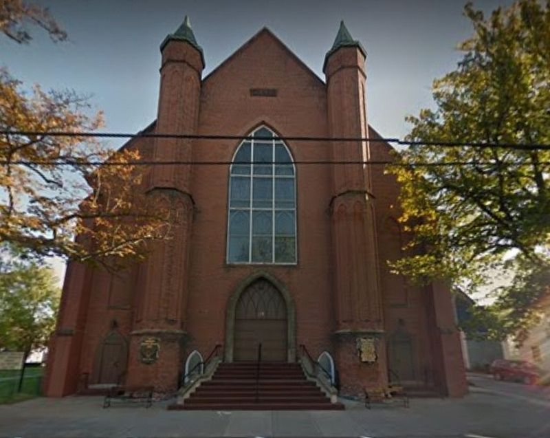 Trinity Church Marker. Click for full size. Trinity Church Marker image. Click for full size.