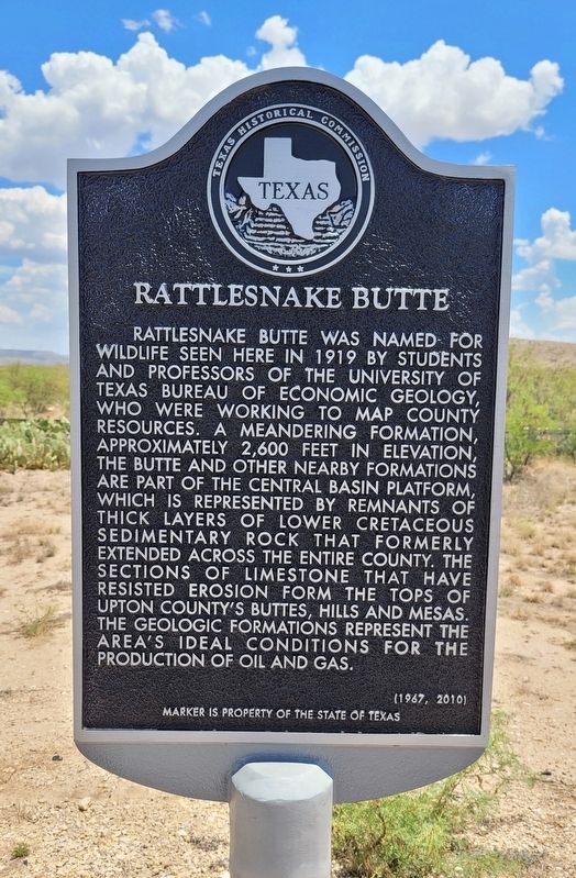Rattlesnake Butte Marker image. Click for full size.