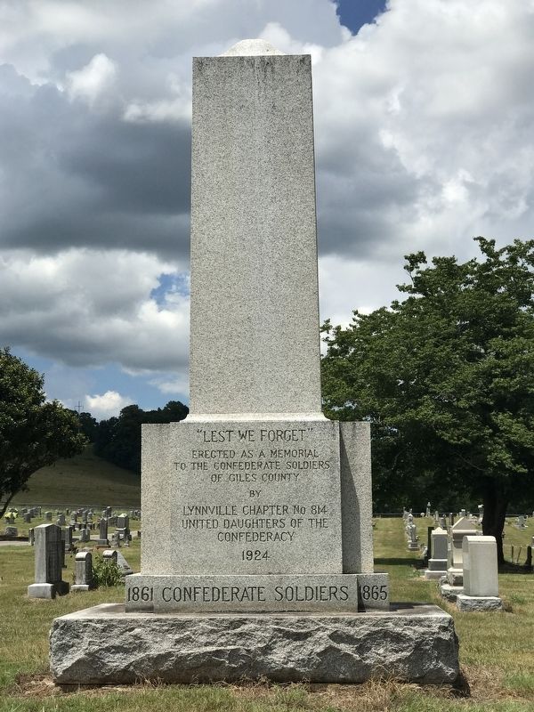 Giles County Confederate Memorial image. Click for full size.