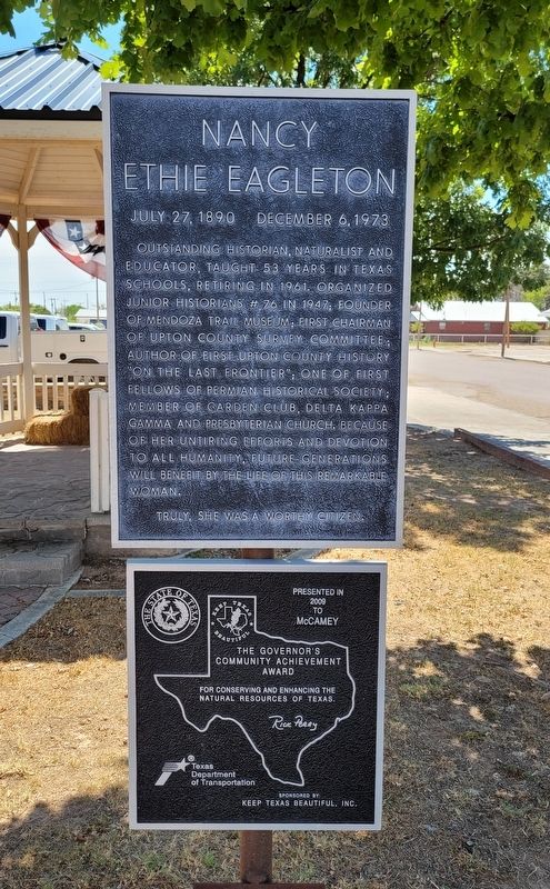 Nancy Ethie Eagleton Marker image. Click for full size.