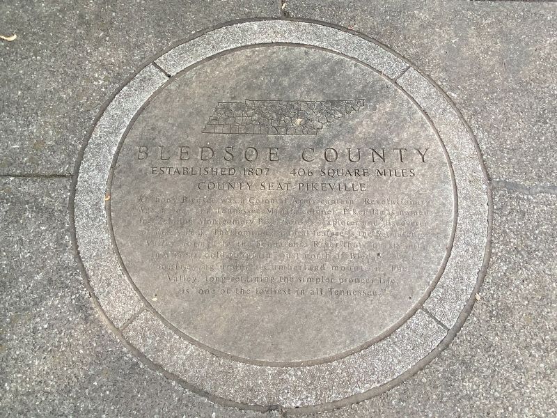 Bledsoe County Marker image. Click for full size.