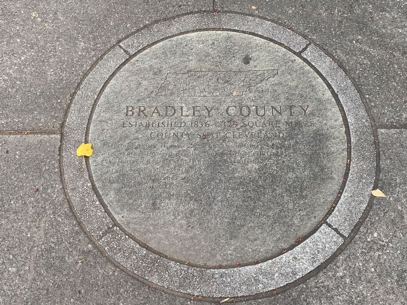 Bradley County Marker image. Click for full size.
