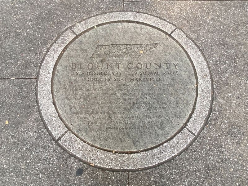 Blount County Marker image. Click for full size.