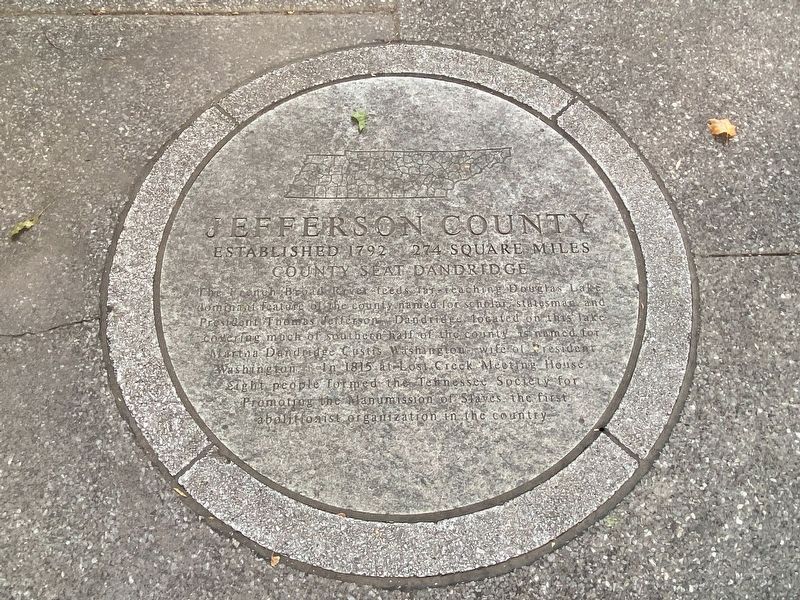 Jefferson County Marker. Click for full size. Jefferson County Marker image. Click for full size.