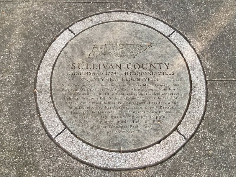 Sullivan County Marker. Click for full size. Sullivan County Marker image. Click for full size.