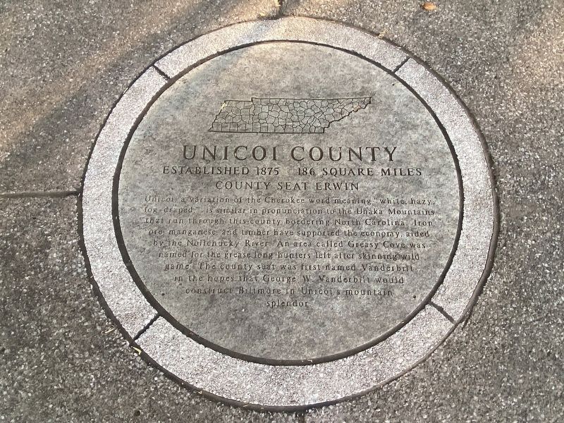 Unicoi County Marker image. Click for full size.