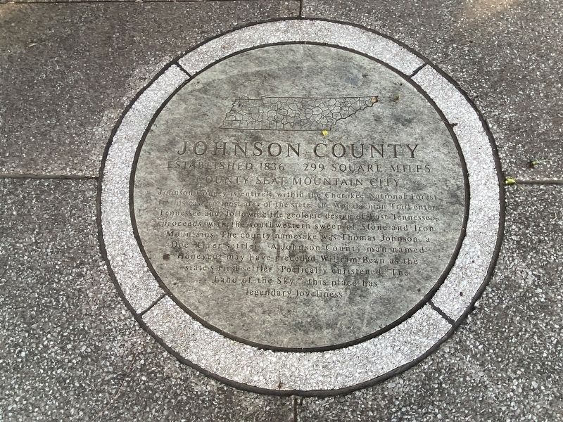 Johnson County Marker image. Click for full size.