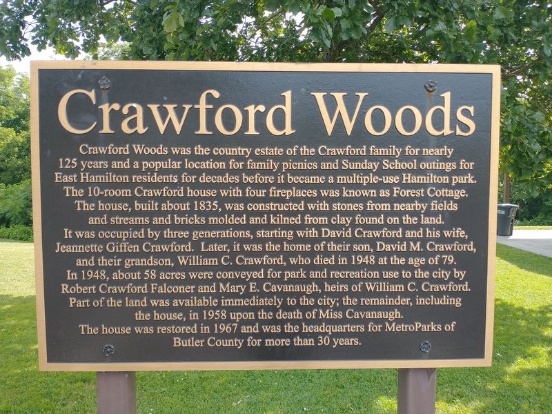 Crawford Woods Marker image. Click for full size.