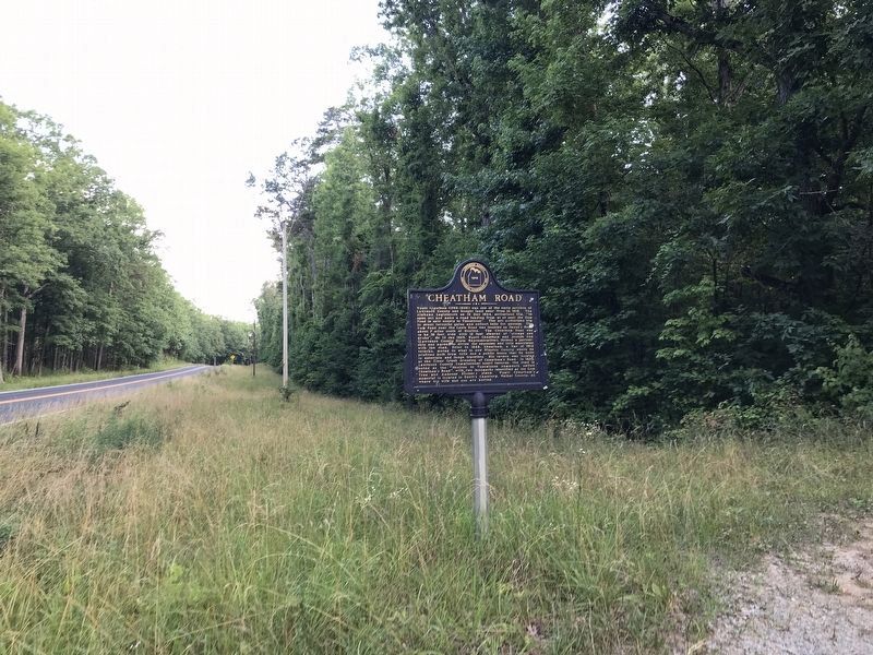 Cheatham Road Marker image. Click for full size.