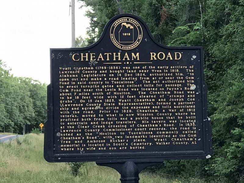 Cheatham Road Marker image. Click for full size.