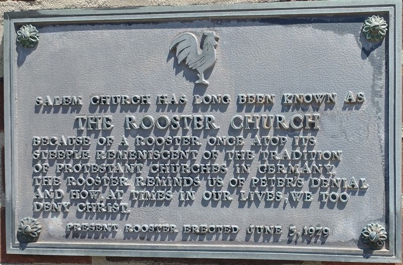 The Rooster Church Marker image. Click for full size.
