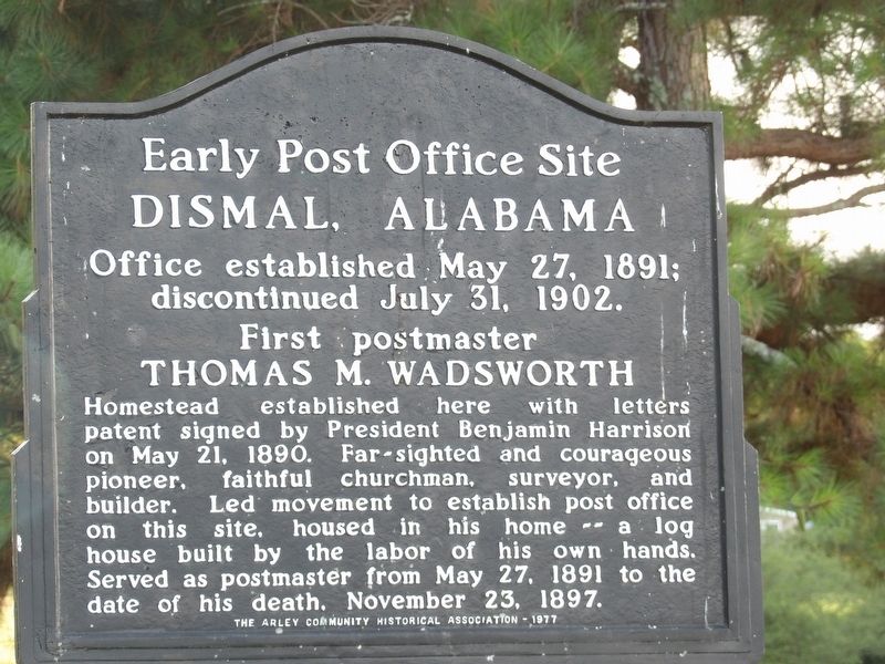 Early Post Office Site Marker image. Click for full size.