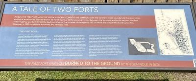 A Tale of Two Forts Marker. Click for full size. A Tale of Two Forts Marker image. Click for full size.