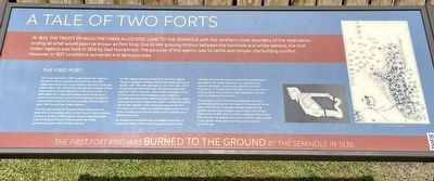 A Tale of Two Forts Marker image. Click for full size.