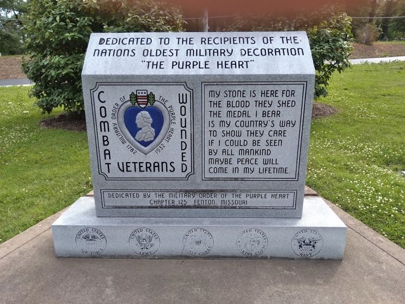 Combat Wounded Veterans Marker. Click for full size. Combat Wounded Veterans Marker image. Click for full size.