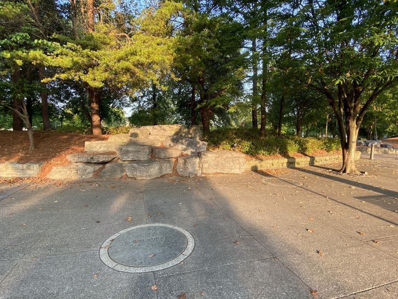 Morgan County Marker (marker on right). Click for full size. Morgan County Marker (marker on right) image. Click for full size.