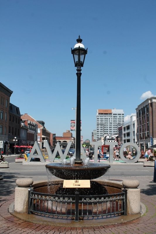 York Street Millennium Fountain Marker. Click for full size. York Street Millennium Fountain Marker image. Click for full size.
