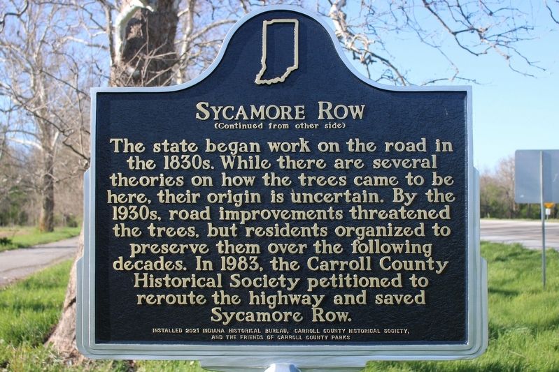 Sycamore Row Marker image. Click for full size.