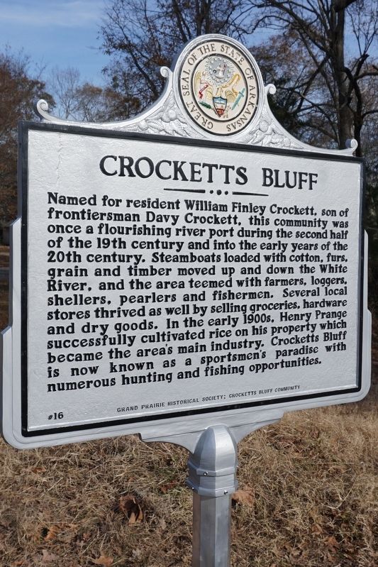 Crocketts Bluff Marker image. Click for full size.