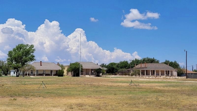 The view of the nearby Fort Stocktons Officers Quarters. Click for full size. The view of the nearby Fort Stocktons Officers Quarters image. Click for full size.