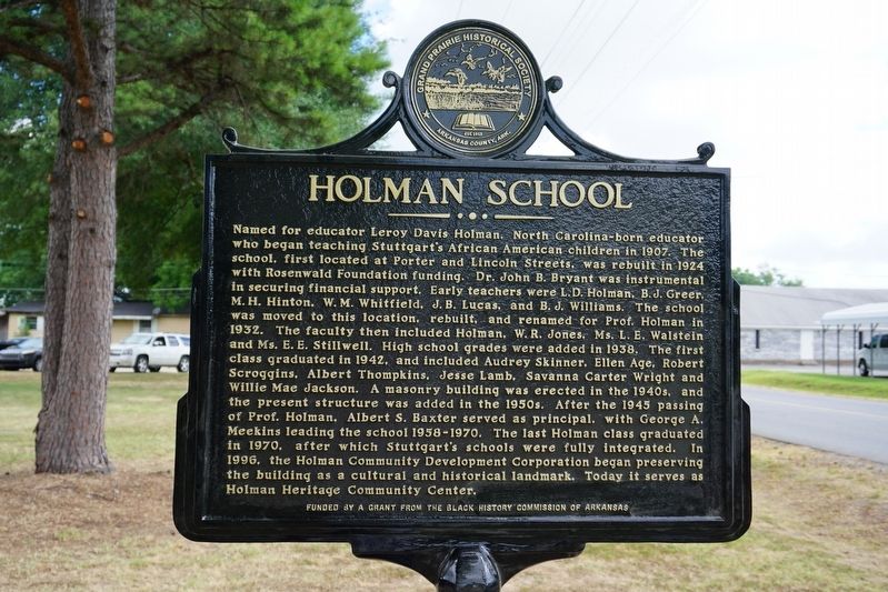 Holman School Marker image. Click for full size.