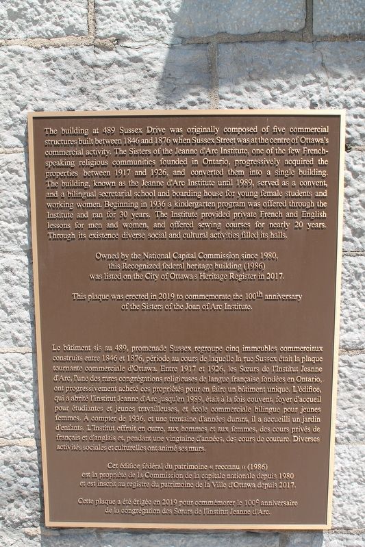 489 Sussex Drive Marker image. Click for full size.