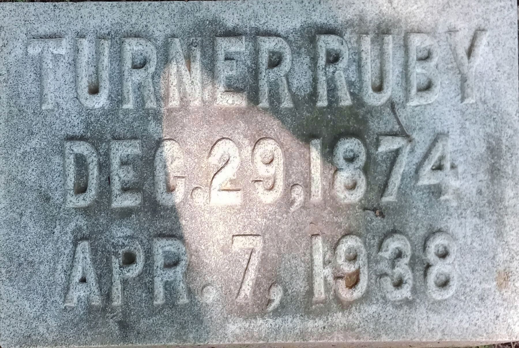 Turner Ruby House Marker image. Click for full size.