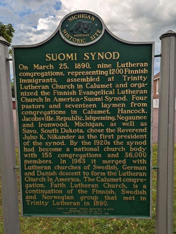 Suomi Synod Marker image. Click for full size.