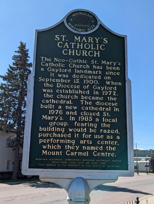 St. Mary's Catholic Church Marker. Click for full size. St. Mary's Catholic Church Marker image. Click for full size.