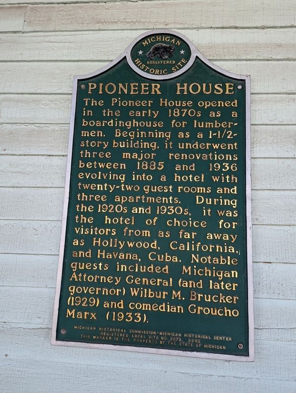 Pioneer House Marker. Click for full size. Pioneer House Marker image. Click for full size.