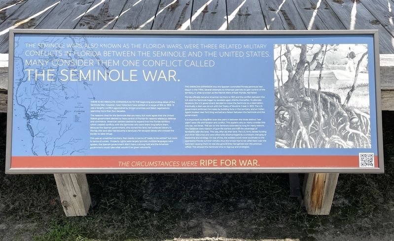 The Seminole War Marker image. Click for full size.