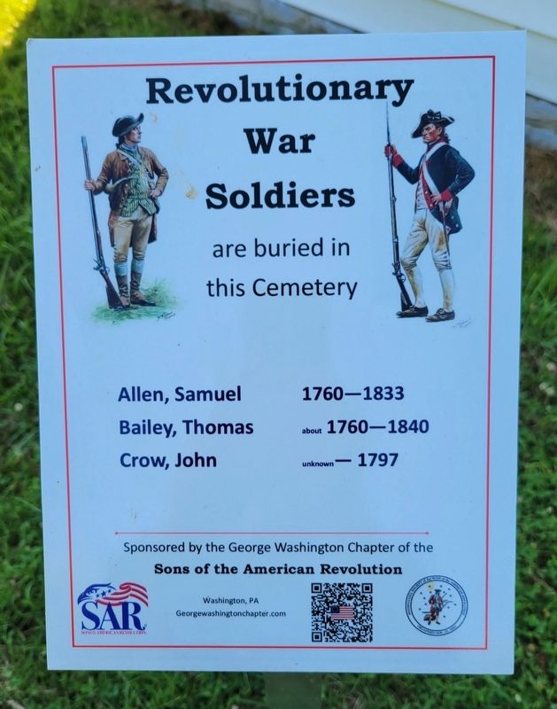 Revolutionary War Soldiers Marker image. Click for full size.