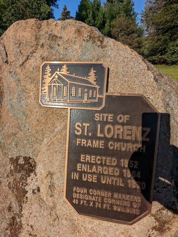 Site of St. Lorenz Frame Church Marker image. Click for full size.