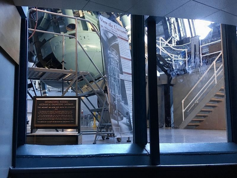 The Mount Wilson 100 Inch Telescope Marker image. Click for full size.
