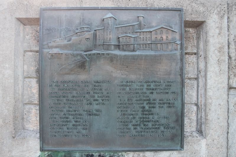 The Cornwall Canal Marker image. Click for full size.