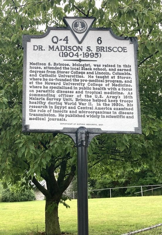 Dr. Madison S. Briscoe Marker image. Click for full size.