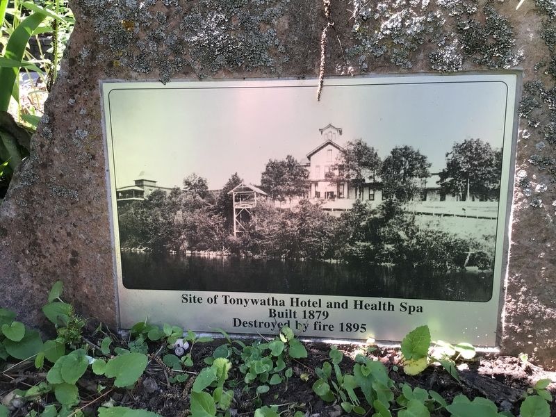 Tonywatha Hotel and Springs Marker. Click for full size. Tonywatha Hotel and Springs Marker image. Click for full size.