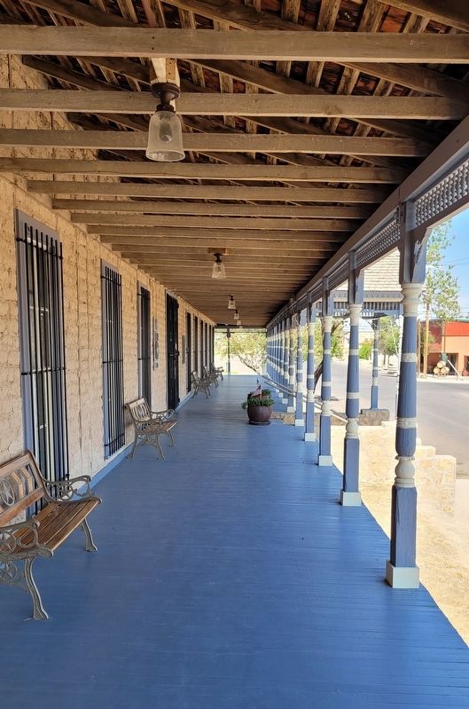 The front porch of the Annie Riggs Museum image. Click for full size.
