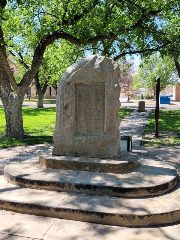 Pecos County's Contribution 1917 - to the World War - 1919 Marker. Click for full size. Pecos County's Contribution 1917 - to the World War - 1919 Marker image. Click for full size.