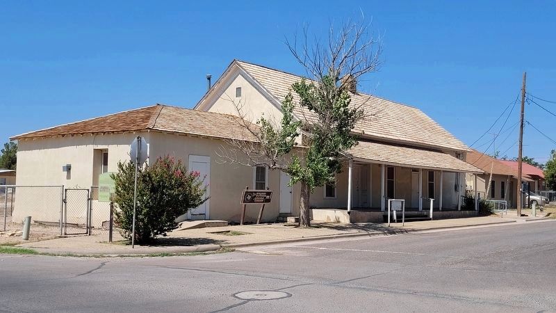 The view of the Old School and Telegraph Office and Marker from across the street. Click for full size. The view of the Old School and Telegraph Office and Marker from across the street image. Click for full size.
