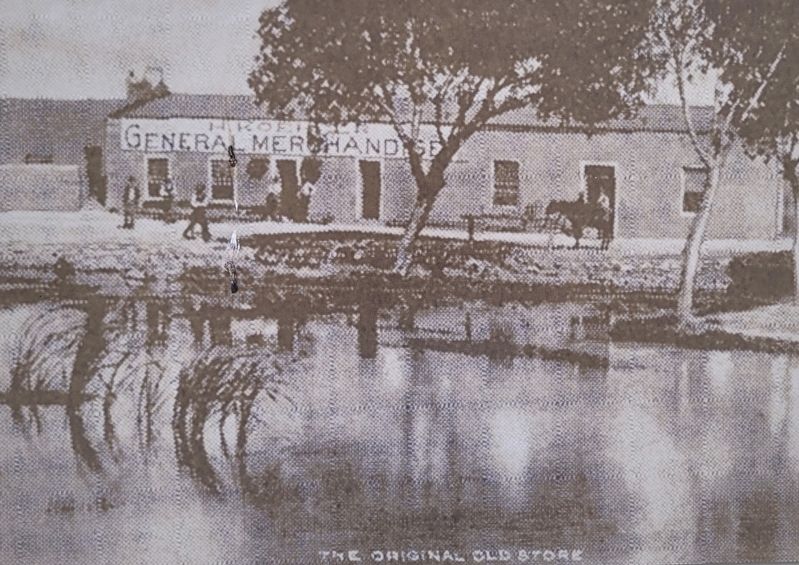 The historic photo of Comanche Springs from the marker image. Click for full size.